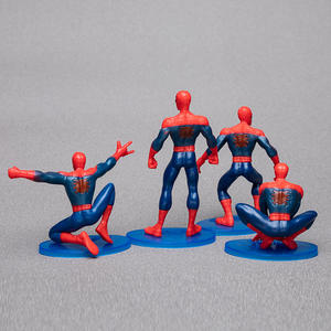 Adorno para Pastel de Cumpleaños Infantil, Juego de 7 Piezas, Figura de Acción de Spiderman de PVC Sólido, Personaje de Películas de Marvel, Modelo de Juguete - Product Image 2