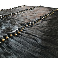Extensions de cheveux humains Remy indiens 100 % non traités, provenant d'un seul donneur, ondulés, soyeux, lisses, cuticules alignées, cheveux bruts, couleur naturelle