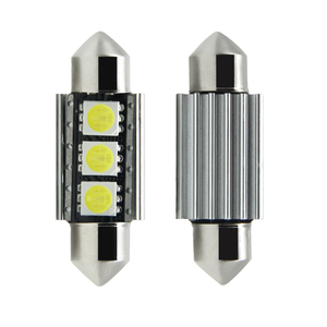 Lumières <span class=keywords><strong>Led</strong></span> blanches 5050 3SMD <span class=keywords><strong>C5W</strong></span>, ampoule 36MM <span class=keywords><strong>41MM</strong></span> Canbus, lumière dôme de guirlande avec DC12V, livraison directe d'usine - Product Image 1