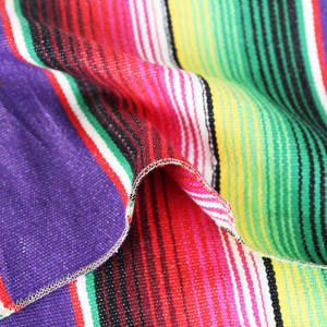 Mantel Mexicano Estampado a Rayas, Impermeable, <span class=keywords><strong>para</strong></span> Decoración de Bodas y <span class=keywords><strong>Fiestas</strong></span>, Mantel Cuadrado Grande de Algodón, Tipo Serape, <span class=keywords><strong>para</strong></span> Exteriores - Product Image 5
