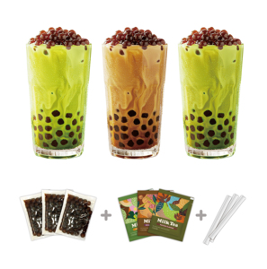 Choice Ambient Storage Comprehensive Matching For Drink Franchise Variety Tricolor 3 Flavor Mixed <b>Boba</b> Milk <b>Bubble</b> Tea Kit Set - Product Image 2