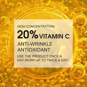 El suero iluminador de vitamina C facial mejora la apariencia de las manchas oscuras líneas finas y arrugas blanqueamiento del suero de la piel facial - Product Image 3