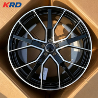 Rines Forjados de 18-21 Pulgadas, PCD 5x112, CB 66.45/66.5, ET 20-35, Negro Brillante/Gunmetal, Monobloque, para Audi Performance