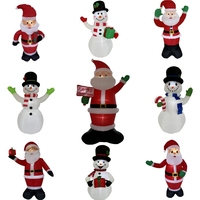 Sac cadeau de Noël gonflable de 1,80 m, Père Noël, décoration de jardin extérieure, matériau polyester, taille et couleur personnalisables, comprenant un souffleur
