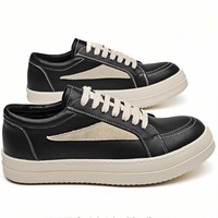 Nouvelles chaussures décontractées de haute qualité en cuir véritable antidérapantes pour femmes et hommes, toutes saisons, noir rose, semelle en caoutchouc EVA