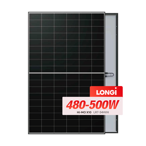 แผงโซลาร์เซลล์ Longi Hi-mo X10 Longi Lr7-54hvh 480~500m รุ่นใหม่ แบบกระจกเดี่ยว โมโนเฟเชียล ชนิดเซลล์ BC - Product Image 1