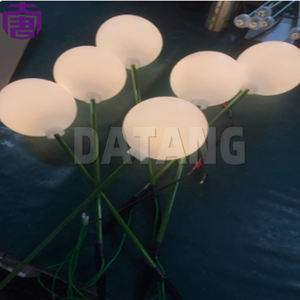 Lampe solaire LED d'extérieur étanche IP67, diamètre 6 cm, corps en acrylique PVC, boule lumineuse pour pelouse, design élégant, énergie solaire - Product Image 5