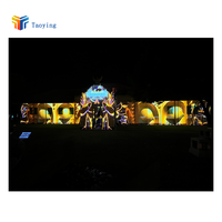 Projection extérieure Projecteur de cartographie 3D Projecteur d'hologramme Projection de bâtiment extérieur Lampe de projection murale extérieure