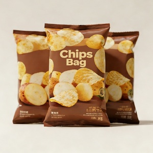 Custom Printed Logo Food Packaging Bag Scolor Printed PET Aluminum Foil Composite Roll Film Potato Chip Snack Bags - Product Image 1