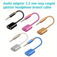 Adaptateur de répartiteur audio de haute qualité Jack 3.5mm 1 à 2 double câble auxiliaire avec séparateur d'écouteurs en Y pour le partage de téléphone portable