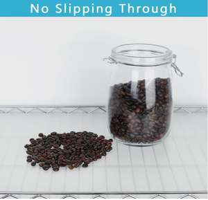 עמיד למים חוט מתלה מדף אניה, עמיד פלסטיק מדף אניה-מתכת מתלה כיסוי חוט מדפי עם לשוניות נעילה - Product Image 6