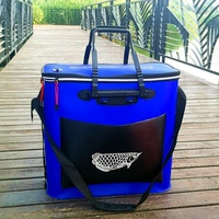 Seau à poisson pliable en EVA pour l'extérieur avec trou d'oxygénation et conception épaissie, accessoires de pêche