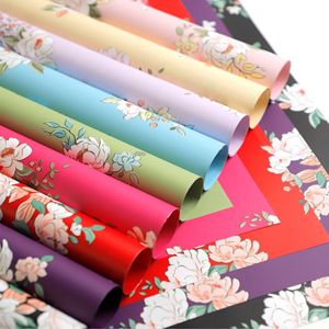 Thường Xanh Retro Hoa Mô Hình Giấy Gói Không Thấm Nước Hoa Hàn Quốc Bó Hoa Giấy Bán Hoa Phụ Kiện Nhà Cung Cấp Gói - Product Image 1