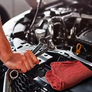 Bông Màu Đỏ Cửa Hàng Khăn Gói 150 Công Nghiệp Cơ Khí Chất Lượng Bền Làm Sạch Vải Cửa Hàng Rags Cho Cửa Hàng Nhà Tự Động Nhà Để Xe - Product Image 4