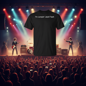 T-shirt classique Rock Energy noir pour adulte, unisexe, manches courtes, col rond, imprimé graphique inspiré de la musique - Product Image 3