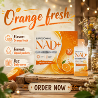 Approvisionnement en gros OEM/ODM : Sachets individuels de NAD+ liposomal liquide pour la santé cellulaire, produit de beauté et supplément cutané