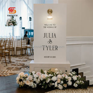 Fondo de PVC Liso 3D para Decoración de Escenarios de Boda, Soporte de Acrílico para Fondo, Arco, Letrero de Bienvenida para Boda - Product Image 6