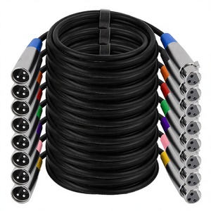 Câble audio coaxial XLR mâle 3 broches vers XLR femelle de 1 mètre pour caméra et haut-parleur - Product Image 2