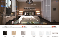 Interrupteur mural tactile intelligent WiFi Bingoelec EU, étanche, en verre trempé, interrupteur mural intelligent Tuya