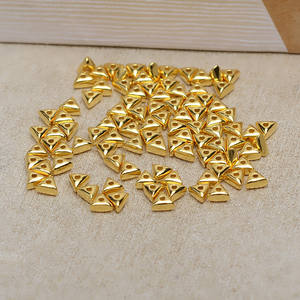 Accesorios de Joyería de Plata S925, 10 Piezas, Cuentas Decorativas Triangulares de Plata Rota de 3mm, Cuentas Espaciadoras para Pulseras de 6mm -4982 - Product Image 4