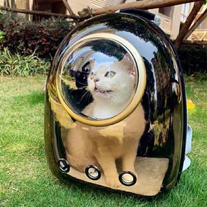 New Portable and Breathable <b>Cat</b> and Dog Small Pet <b>Backpack</b> with Three Outlets for Outdoor Travel - Product Image 6