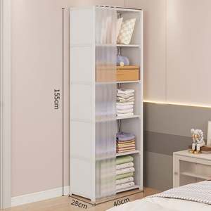 <strong>Cheap</strong> Simple Modern Design White Two Three Four Snon-Woven Fabric Closet Wardrobe Cabinet for Home Bedroom Furniture - Product Image 1