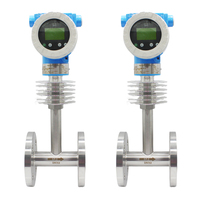 Medidor de Flujo Digital Industrial de Acero Inoxidable 4-20mA RS485 HART para Medición de Flujo de Líquidos Viscosos, Gas y Vapor