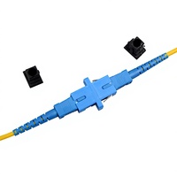 Adaptador de Fibra Óptica SC UPC APC, Conector Acoplador Simplex SM para Redes de Telecomunicaciones FTTH