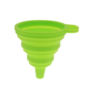 Funil de silicone dobrável de borracha sem bpa, acessório de cozinha de qualidade alimentar fácil de limpar, mini funil de silicone em oferta - Product Image 2