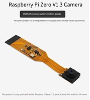 Módulo Raspberry Pi Zero V1.3 OV5647 con cámara especial de píxeles de 500W para Raspberry Pi Zero