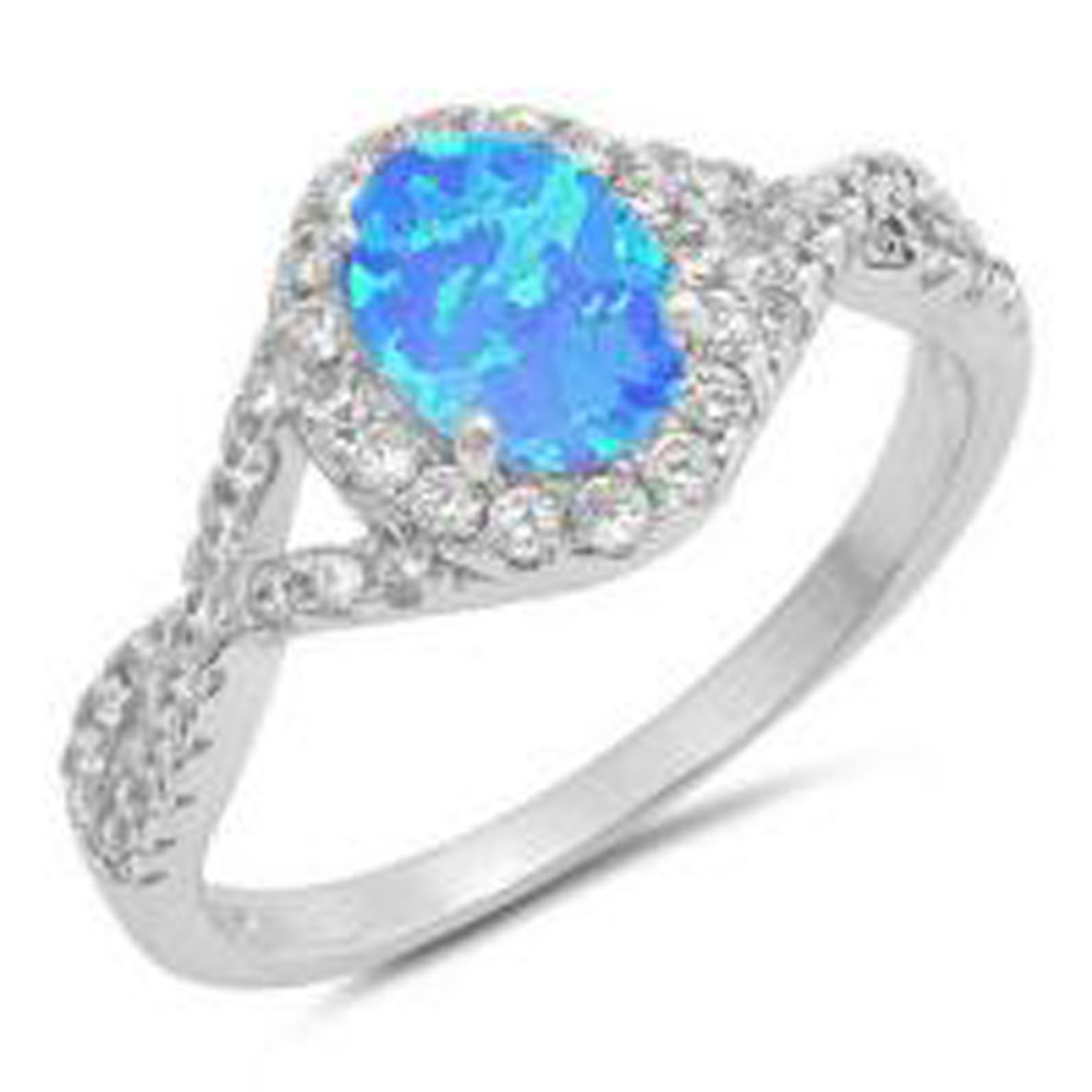 Fuego Blanco Opal Clásico 925 De Plata Pura Anillo De De S Fuego Blanco Opal Clásico 925 De Plata Pura Anillo De De S