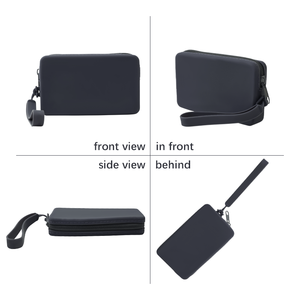 Portafoglio da <span class=keywords><strong>donna</strong></span> in Silicone minimalista <span class=keywords><strong>con</strong></span> chiusura a cerniera <span class=keywords><strong>portamonete</strong></span> portatile alla moda per uomo - Product Image 2