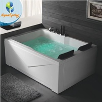 Bain à remous intérieur Aquaspring pour 1 à 2 personnes, baignoire spa en acrylique blanc, bain à remous avec massage, baignoires spa intérieures, jacuzzi pour hôtel