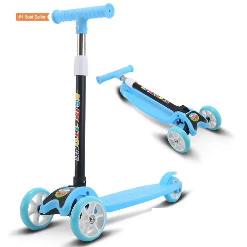 Istaride Kids Scooter Bike Lumen Led Light-Up 3-wiel Meisje Verstelbare Hoogte Kinder Scooter Baby Opvouwbare Balans Scooter