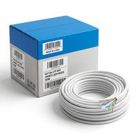 Cable Ethernet Cat6a HEADWAY de 10 Gbps, Cable de Red UTP de Alta Velocidad, Cable LAN LSZH de Cobre Desnudo 23AWG, 305 m, Blanco