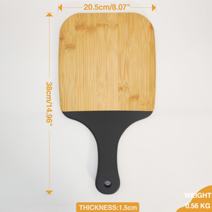 Tabla de Cortar de Bambú Ecológica al por Mayor con Personalización de Logotipo Cortado con Láser para Uso en Cocina, Vegetales, Pizza, en Casa y Camping - Product Image 2