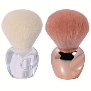 แปรงแต่งหน้าคาบูกิเคลือบสีเมทัลลิก ขนแปรงละเอียดพิเศษ ด้ามจับแบบนิ้วมือ สำหรับไฮไลท์ ปัดแป้ง ปัดแก้ม ขายส่ง รับทำโลโก้ตามสั่ง - Product Image 1