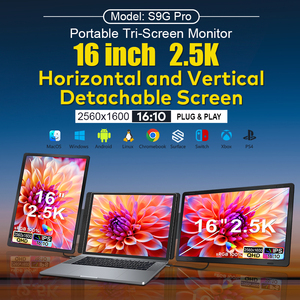 מוצר טרנדי 2026 מסך נייד 16 אינץ' 2.5K SRGB100% IPS מסך נשלף להרחבת מסך מחשב נייד, התקנה פשוטה (Plug & Play), תקני CE FCC Rohs - Product Image 2