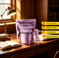 Poudre de collagène multi-peptides OEM/ODM, types I, II, III, V, X, sans saveur, favorise la santé des cheveux, de la peau et des articulations