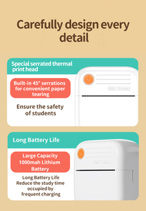Etiquette thermique et <span class=keywords><strong>imprimante</strong></span> photo portable OEM de haute qualité A35 pour enfants Connexion sans fil Chargement de type C <span class=keywords><strong>en</strong></span> stock - Product Image 6