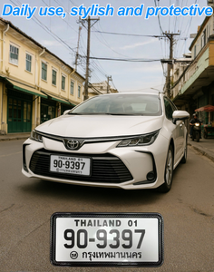 กรอบป้ายทะเบียนคาร์บอนไฟเบอร์กันน้ำสไต<span class=keywords><strong>ล์</strong></span><span class=keywords><strong>ย</strong></span>ุโรปมาตรฐานประเทศ<span class=keywords><strong>ไทย</strong></span>ที่ยึดป้ายทะเบียนรถสำหรับ<span class=keywords><strong>แท็กซี่</strong></span> SUV รถกระบะสภาพใหม่ - Product Image 3