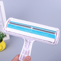 Rouleau réutilisable bidirectionnel pour enlever les poils d'animaux, brosse auto-nettoyante pour poils de chat et de chien, vente en gros d'usine OEM, certifié CE