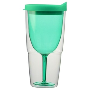 Hot 350ml Food Grade Double Wall Acrylic Wine Glass Beer Tumbler - Product Image 5