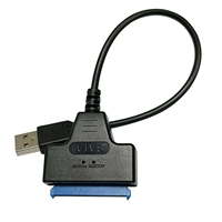 Fabbrica OEM 0.2M USB 2.0 SATA cavo 2.5 "pollice adattatore convertitore SSD cavo dati HDD per unità disco rigido esterno