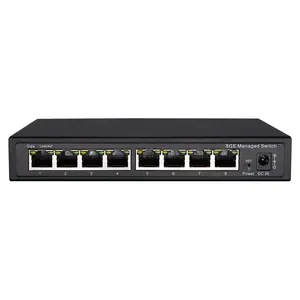 8 Port Gigabit Managed Switch Managed Ethernet Switch With 8 port 10/100/1000M VLAN Port Web Smart Switch