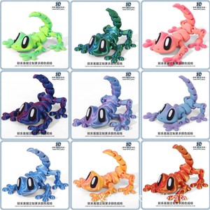 Gecko impreso en 3D, atracción magnética, regalos artesanales, sensación <span class=keywords><strong>de</strong></span> Internet, figuritas creativas, adornos <span class=keywords><strong>de</strong></span> coche, <span class=keywords><strong>movimiento</strong></span> conjunto - Product Image 4
