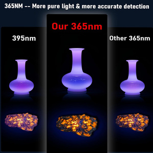 Lampe <span class=keywords><strong>torche</strong></span> UV LED portable mini personnalisable avec logo, lumière noire 365nm, <span class=keywords><strong>batterie</strong></span> <span class=keywords><strong>rechargeable</strong></span>, alliage d'aluminium, étanche IP44 - Product Image 3