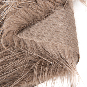 Alta calidad de lujo 100% poliéster lana larga tejida Piel de <span class=keywords><strong>mapache</strong></span> para ropa Cuello de piel, hermosos sombreros - Product Image 4