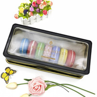 New Rectangular Cakes Tin Box For High Grade Gift Tinplate Tin Can For Cake Big Airtight Rectangular Cakes Tin Box with window