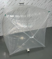 Réservoir de stockage de liquide IBC flexible 1000L avec raccords de réservoir en plastique de qualité alimentaire PE Liner Bag